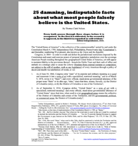 25 DAMING INDISPUTABLE FACTS ABOUT WHAT MOST PEOPLE FALSELY BELIEVE IS THE UNITED STATES