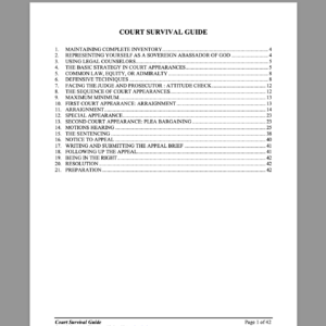 Court Survival Guide   Criinal or Civil? Common Law or Contract Under Colorable Admiralty Jurisdiction?