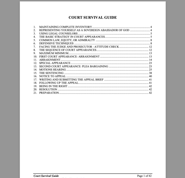 Court Survival Guide   Criinal or Civil? Common Law or Contract Under Colorable Admiralty Jurisdiction?