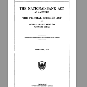 National Banking acting of December 1919   June 5 1920   Volume 6