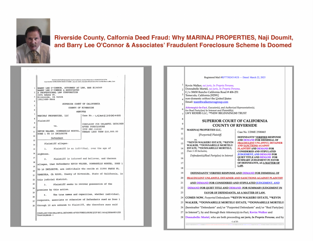 Sworn Affidavits Uncover RICO Violations: Naji Doumit, FOCUS ESTATES, and Barry Lee O’Connor & Associates’ Mortgage Fraud Scheme Exposed