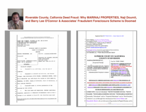 Sworn Affidavits Uncover RICO Violations: Naji Doumit, FOCUS ESTATES, and Barry Lee O’Connor & Associates’ Mortgage Fraud Scheme Exposed